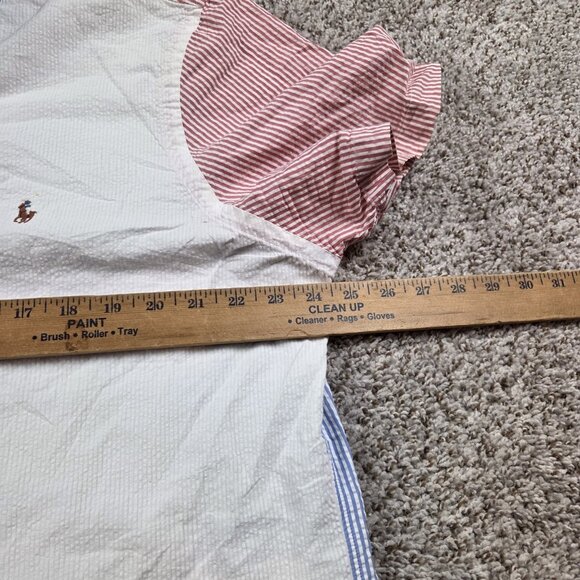 Ralph Lauren Shirt Mens XL Colorblock Performance Seersucker Button Up READ - Picture 6 of 8